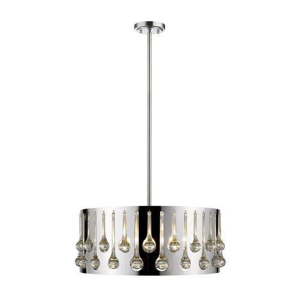 Z-Lite Oberon 5 Light Pendant, Chrome+ Crystal 453-20CH - main